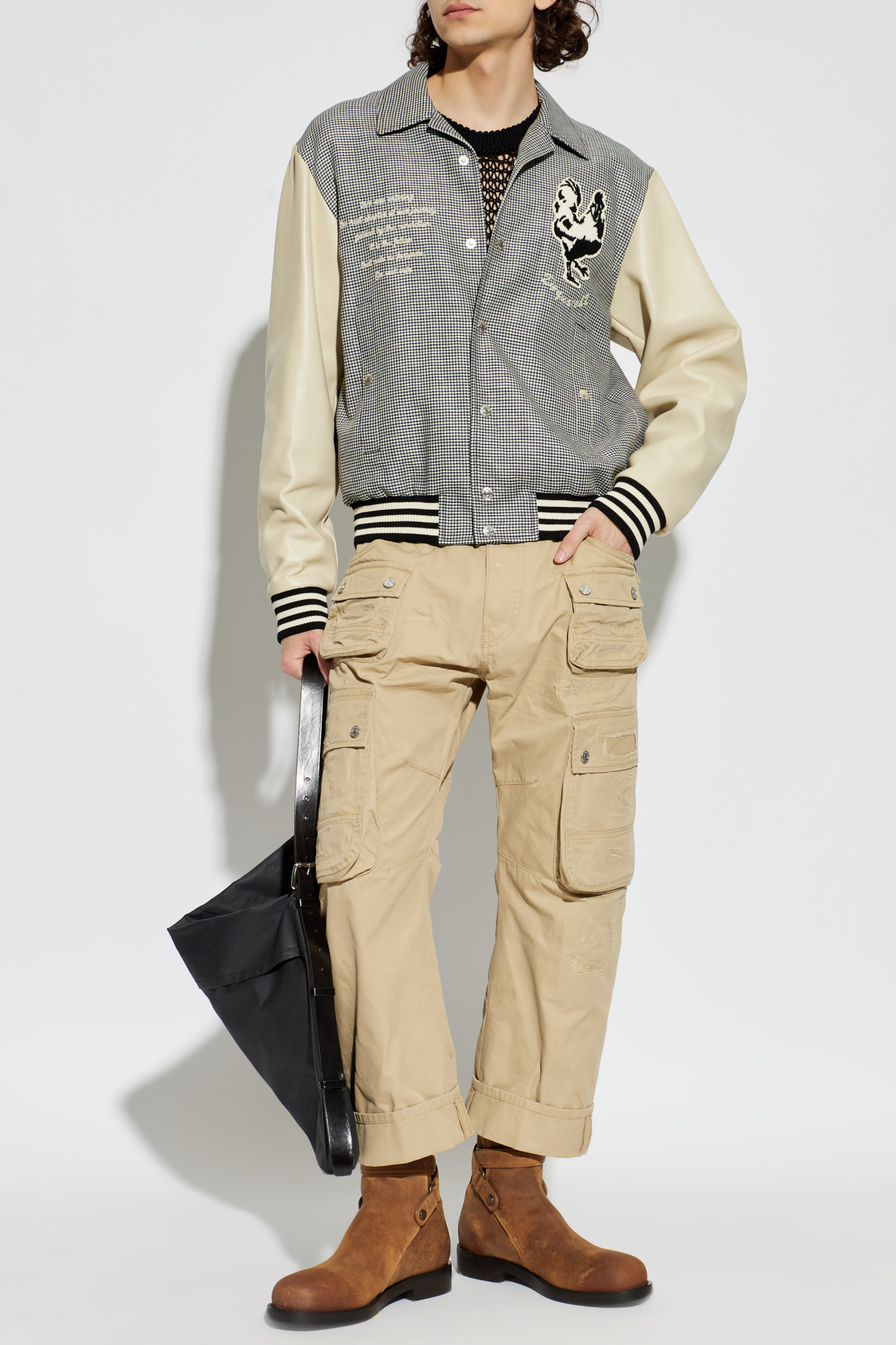 Dsquared2 Jacket with houndstooth pattern | Men's | Vitkac
